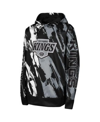 Big Boys and Girls Black Los Angeles Kings Master Snipe Pullover Hoodie