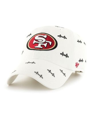 '47 Brand - Men's and Wo Men's White San Francisco 49ers Confetti Clean Up Adjustable Hat