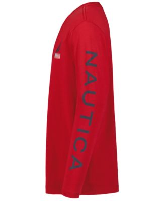 Boys' 8-20 USA J-Class Long Printed Sleeve T-Shirt