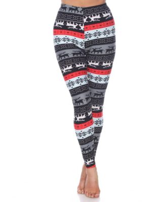 Plus Size Holiday Legging Pants, 3-Pack
