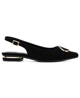 Women's Quator Pointed Toe Slingback Flats