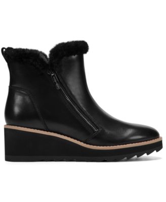 Women's Jane Cozy Side Zip Wedge Booties