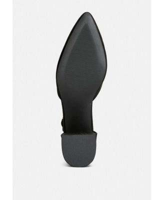 Womens Stroot Mid Block Heel Sandals