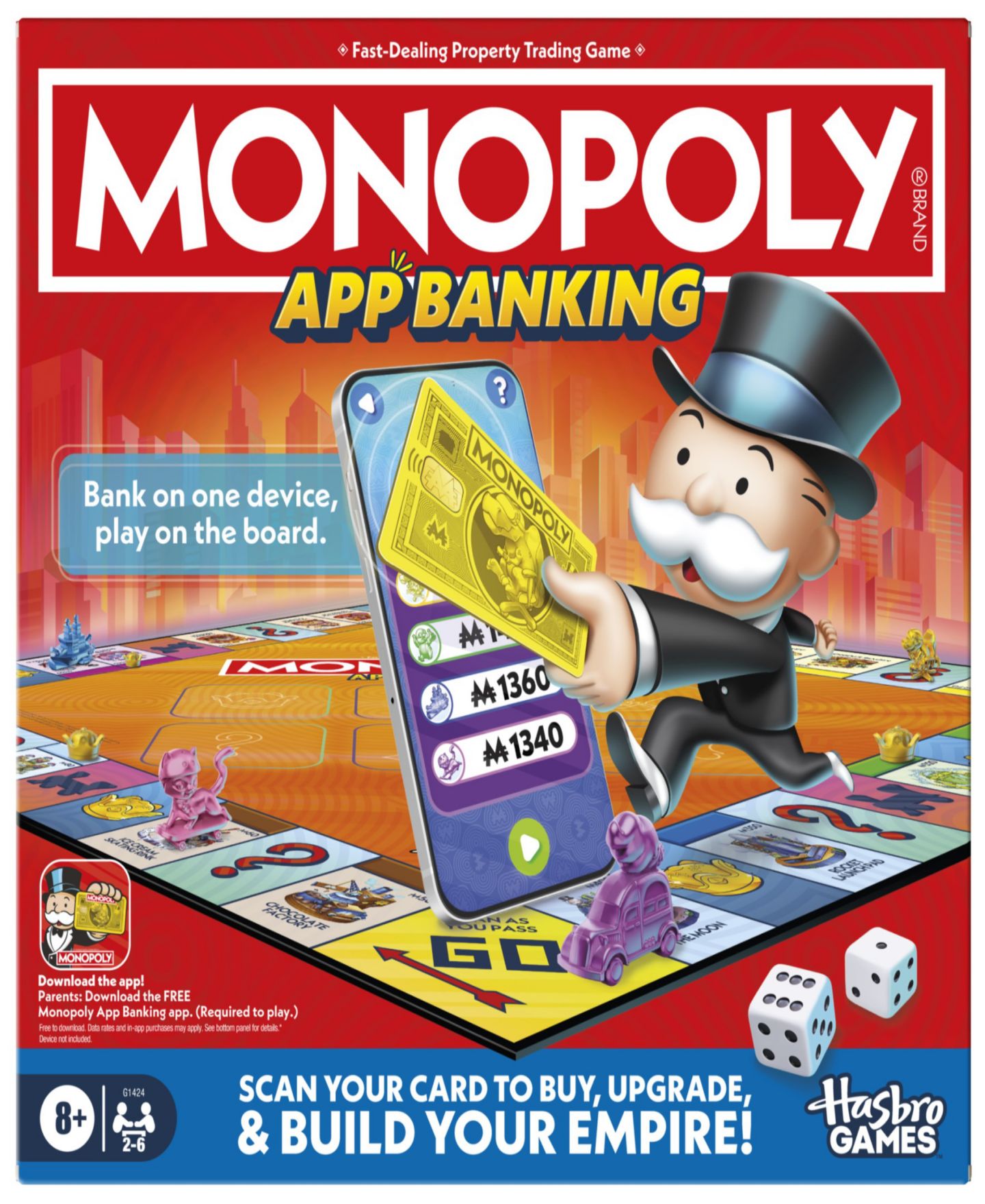 Детская настольная игра MONOPOLY App Banking Board Game, цвет: Разноцветный — фото 1
