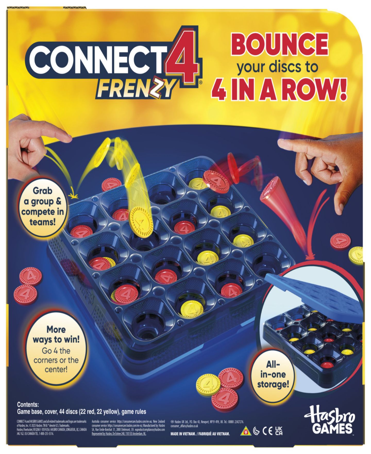 Детская игрушка Hasbro Gaming Connect 4 Frenzy Board Game, цвет: Разноцветный — фото 2