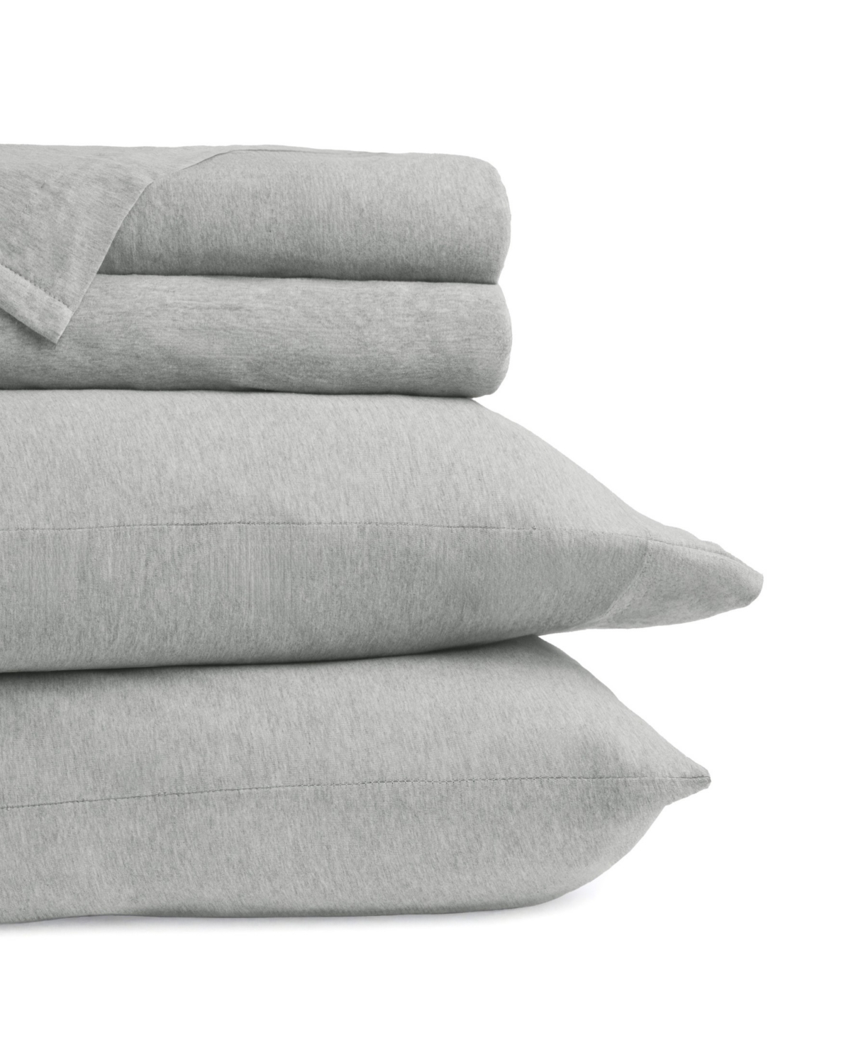 Ienjoy Home Jersey Cotton 4-pc. Sheet Set, King In Gray