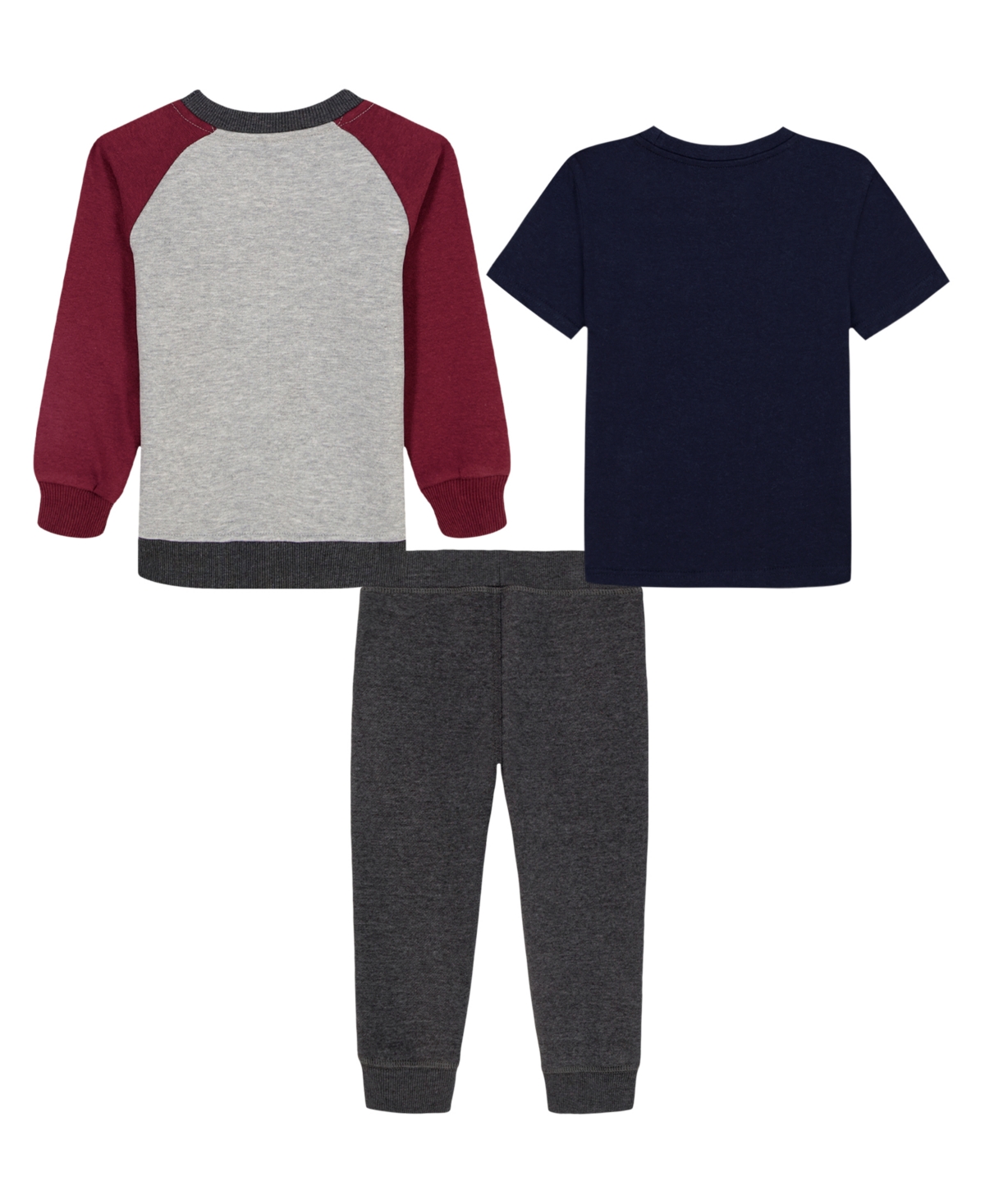 Nautica Boys 2t-7 3-piece T-shirt And Joggers Set In Multi