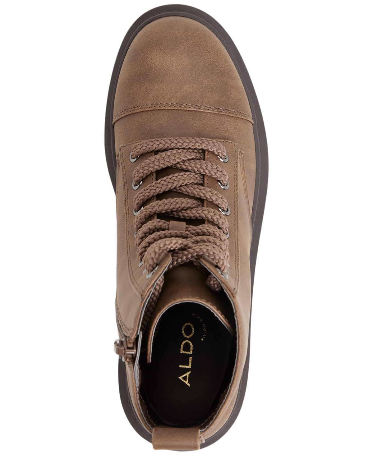 Aldo Goer In Lace-up Bootie In Brown
