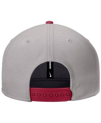 Men's Pewter Arkansas Razorbacks Vintage Script Pro Dri-FIT Snapback Hat