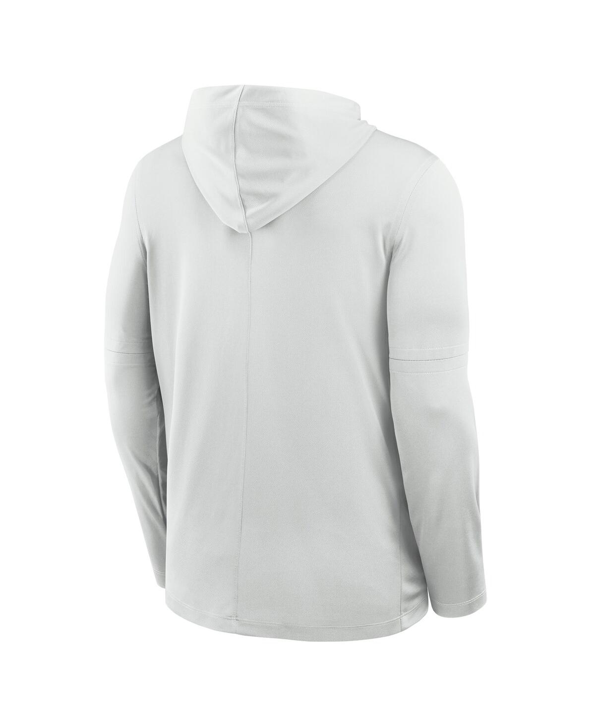 Nike Men's Gray Harvard Crimson Sideline Dri-fit Lightweight Hooded Sweatshirt In Gray