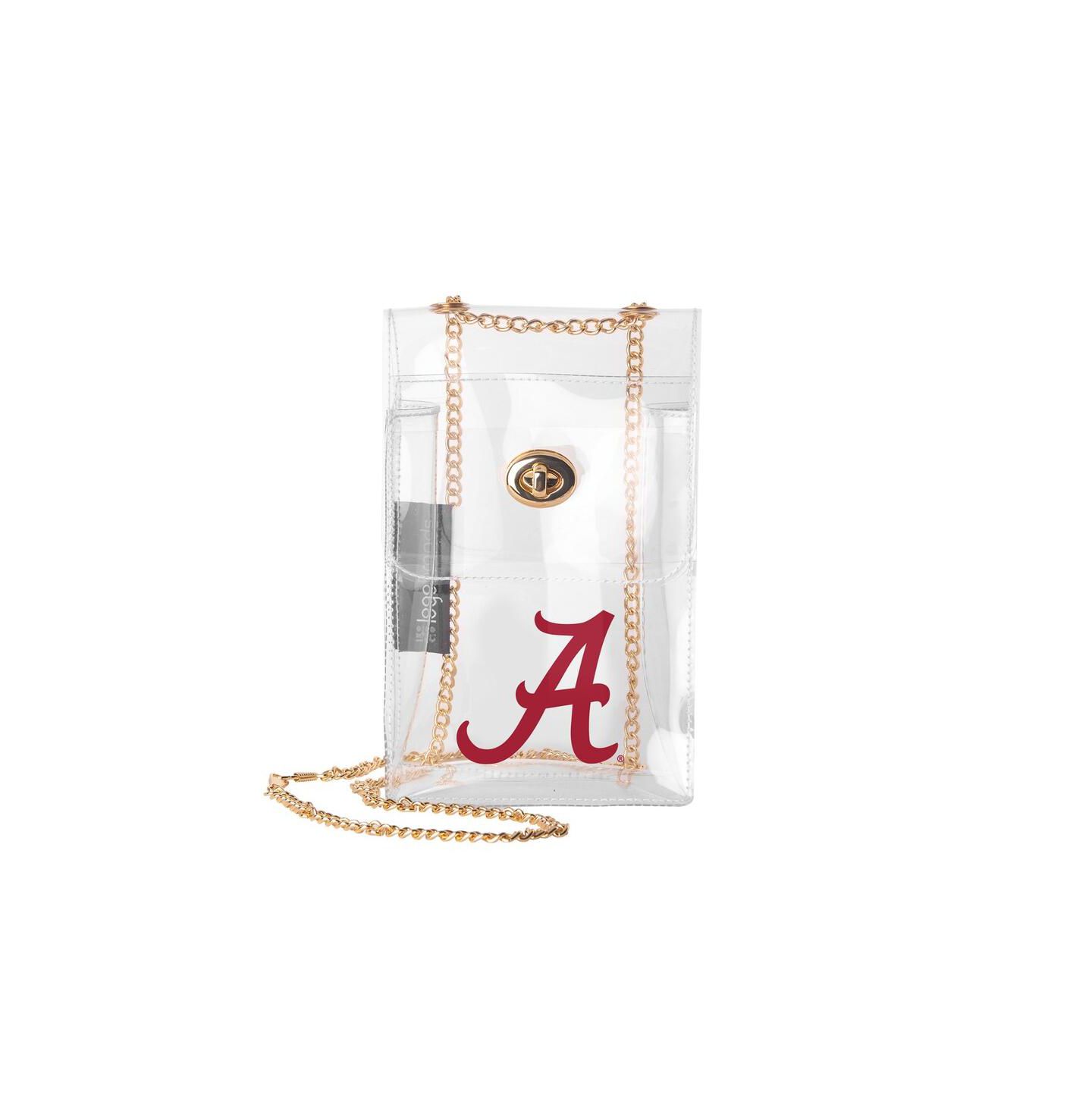 Женская сумка Logo Brands Alabama Crimson Tide Clear Essential Crossbody Purse — фото 1