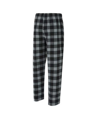 Men's 2-Piece Black/Silver Las Vegas Raiders Avondale T-Shirt and Flannel Pants Set