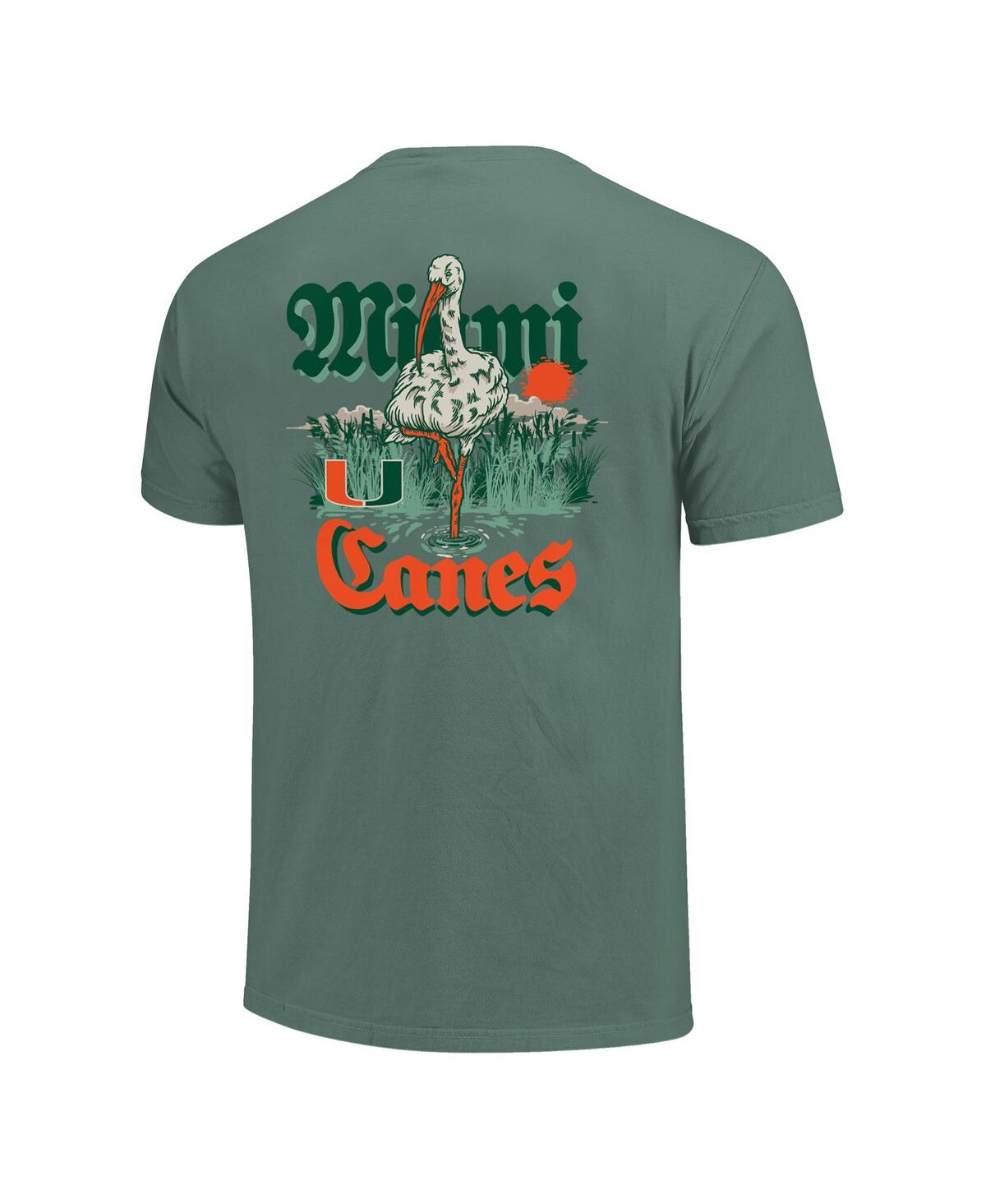 Image One Men's And Women's Green Miami Hurricanes Hyper Local Mascot Swamp T-shirt In Green