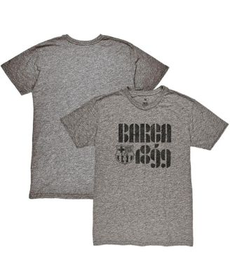 1863FC - Men's Heather Gray Barcelona Retro Vibes Twisted Tri-Blend Slub T-shirt
