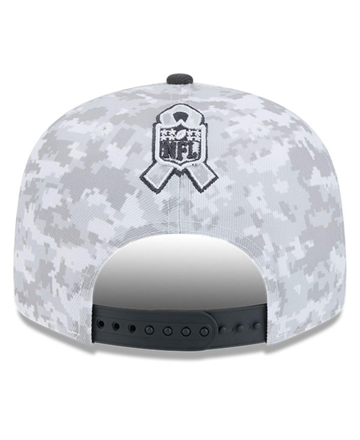 New Era Big Boys And Girls White/graphite Jacksonville Jaguars 2024 Salute To Service 9fifty Snapback Hat In Multi