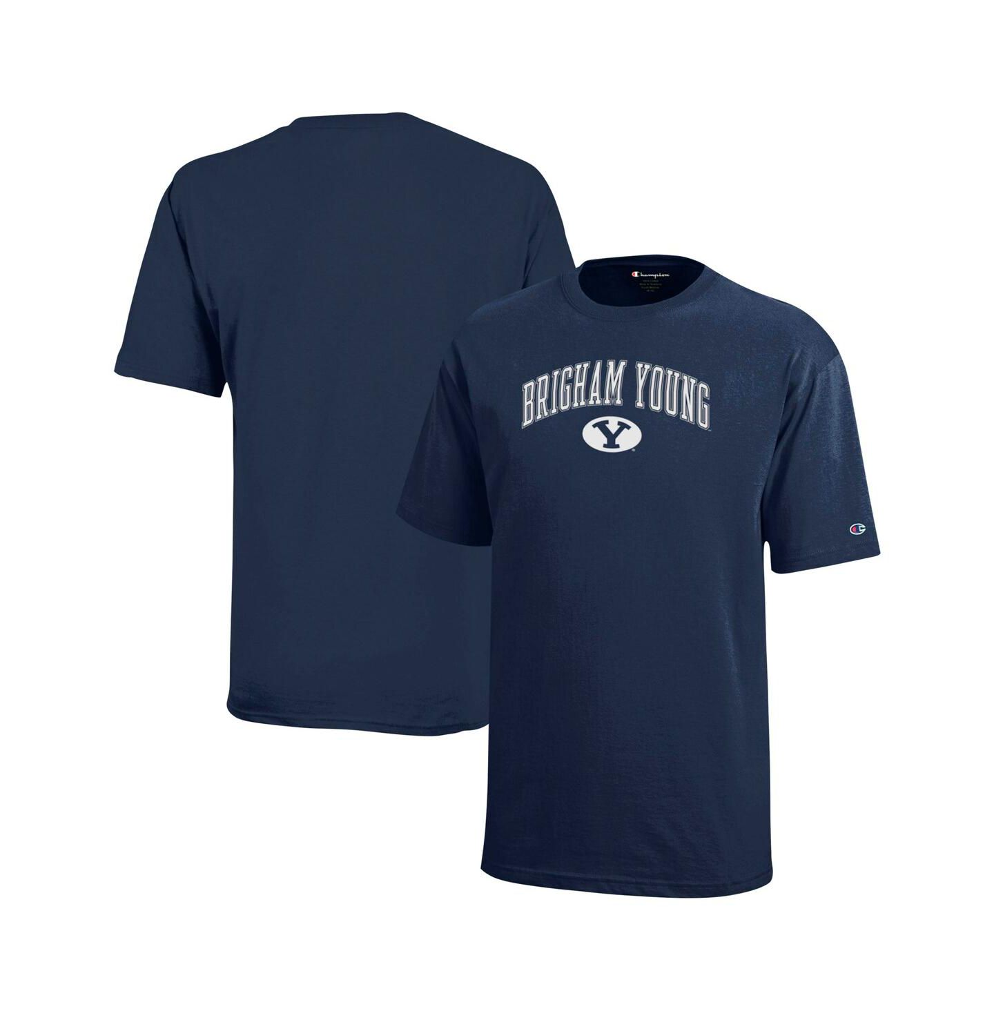 Детская футболка Champion Navy BYU Cougars Arch Over Logo — фото 1