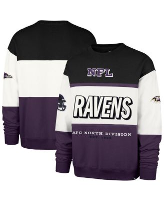 '47 Brand - Men's Black/Purple Baltimore Ravens Breeze Maximalist Sweatshirt