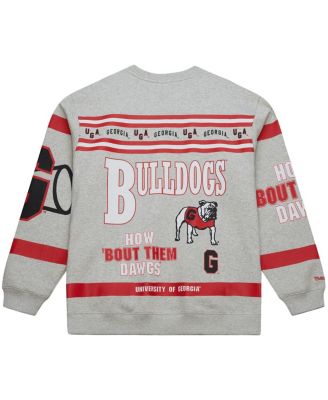 Men's Gray Georgia Bulldogs All Over Print Sweatshirt