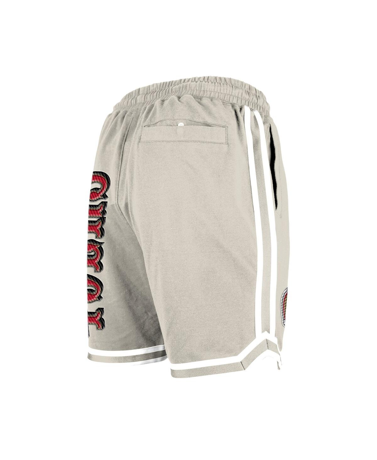 New Era Men's Light Beige San Francisco 49ers Stone Multi Patch Shorts In Brown