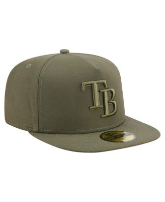 Men's Olive Tampa Bay Rays Color Pack A-Frame 59FIFTY Fitted Hat