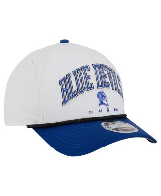 Men's White/Royal Duke Blue Devils Arch Two-Tone Rope 9FORTY A-Frame M-Crown Adjustable Hat
