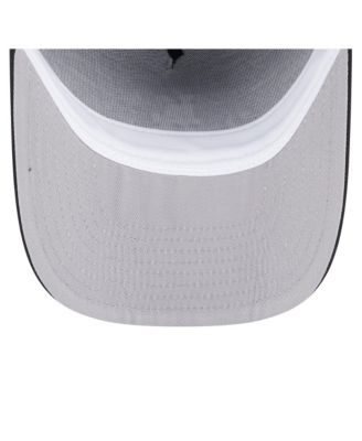 Men's Black Los Angeles Dodgers Chainstitch 9FIFTY A-Frame Snapback Hat