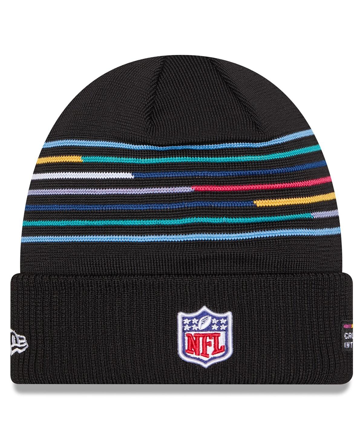 New Era Men's Black Pittsburgh Steelers 2025 Nfl Crucial Catch Cuffed Knit Hat