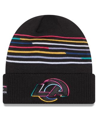 New Era - Men's Black Los Angeles Rams 2025 NFL Crucial Catch Cuffed Knit Hat