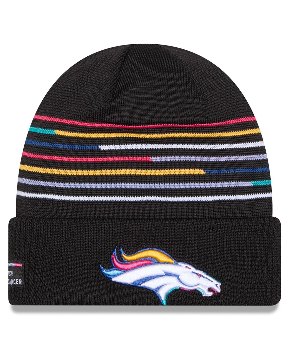New Era Men's Black Denver Broncos 2025 Nfl Crucial Catch Cuffed Knit Hat