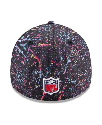 Men's Black Seattle Seahawks 2025 NFL Crucial Catch 39THIRTY Flex Hat