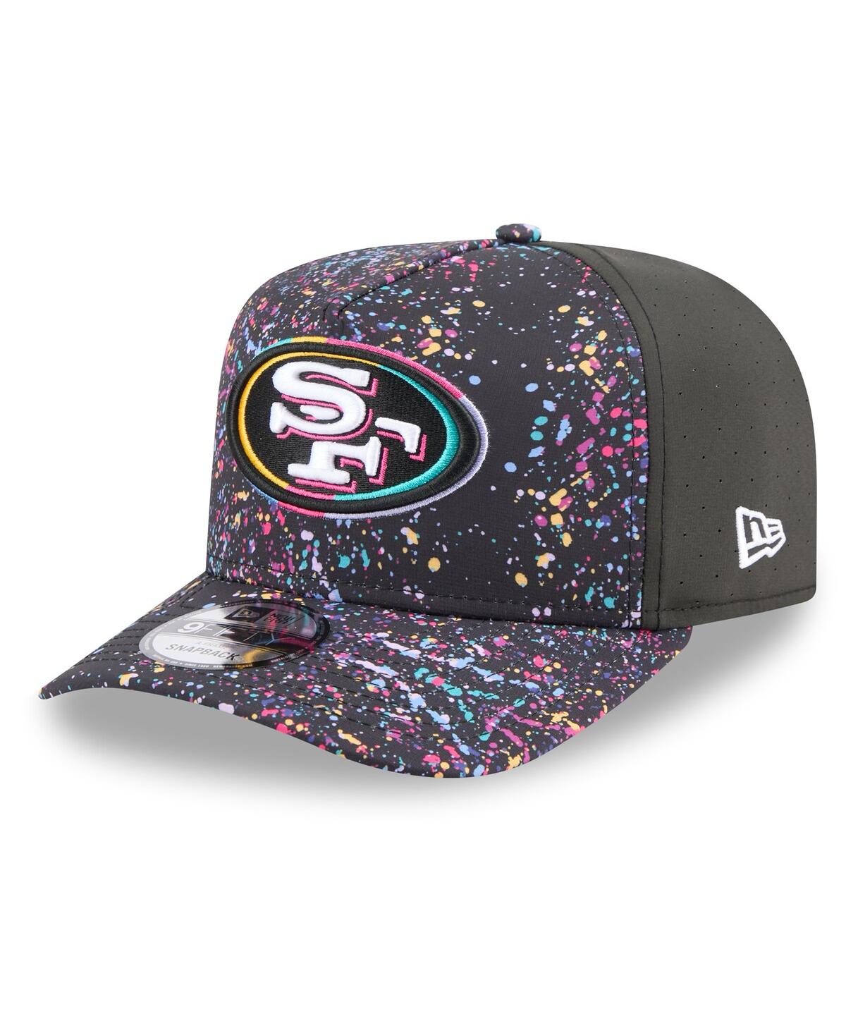 New Era Men's Black San Francisco 49ers 2025 Nfl Crucial Catch A-frame 9fifty Snapback Hat In Gray