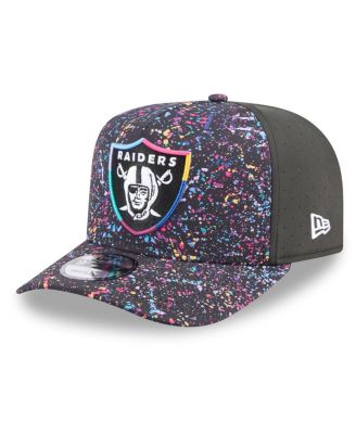 Men's Black Las Vegas Raiders 2025 NFL Crucial Catch A-Frame 9FIFTY Snapback Hat