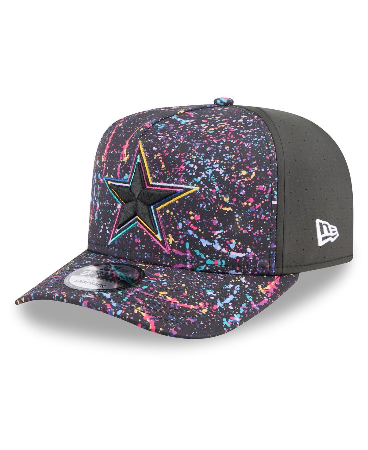 New Era Men's Black Dallas Cowboys 2025 Nfl Crucial Catch A-frame 9fifty Snapback Hat In Black