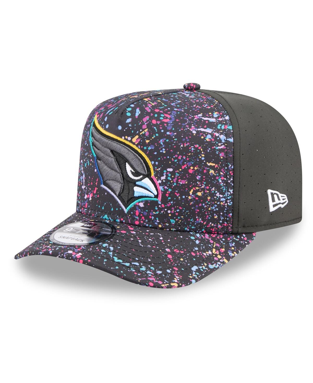 New Era Men's Black Arizona Cardinals 2025 Nfl Crucial Catch A-frame 9fifty Snapback Hat In Black