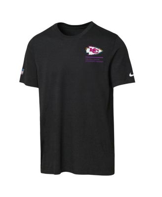 Big Boys and Girls Black Kansas City Chiefs 2025 NFL Crucial Catch Tri-Blend Dri-FIT T-Shirt