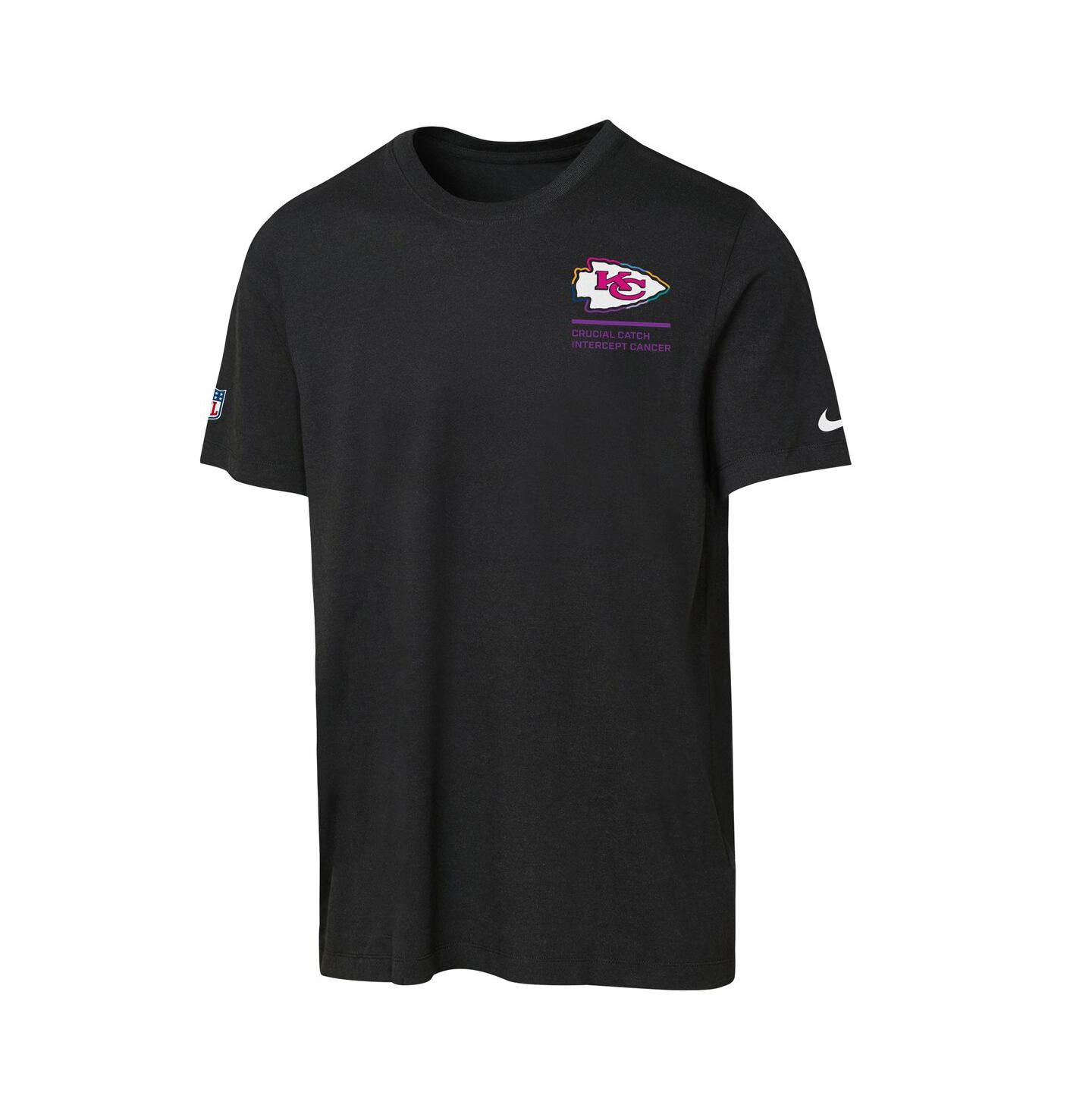 Детская футболка Nike Black Kansas City Chiefs 2025 NFL Crucial Catch Tri-Blend Dri-FIT — фото 2