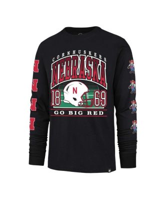 Men's Black Nebraska Huskers Go Big Long Sleeve T-Shirt
