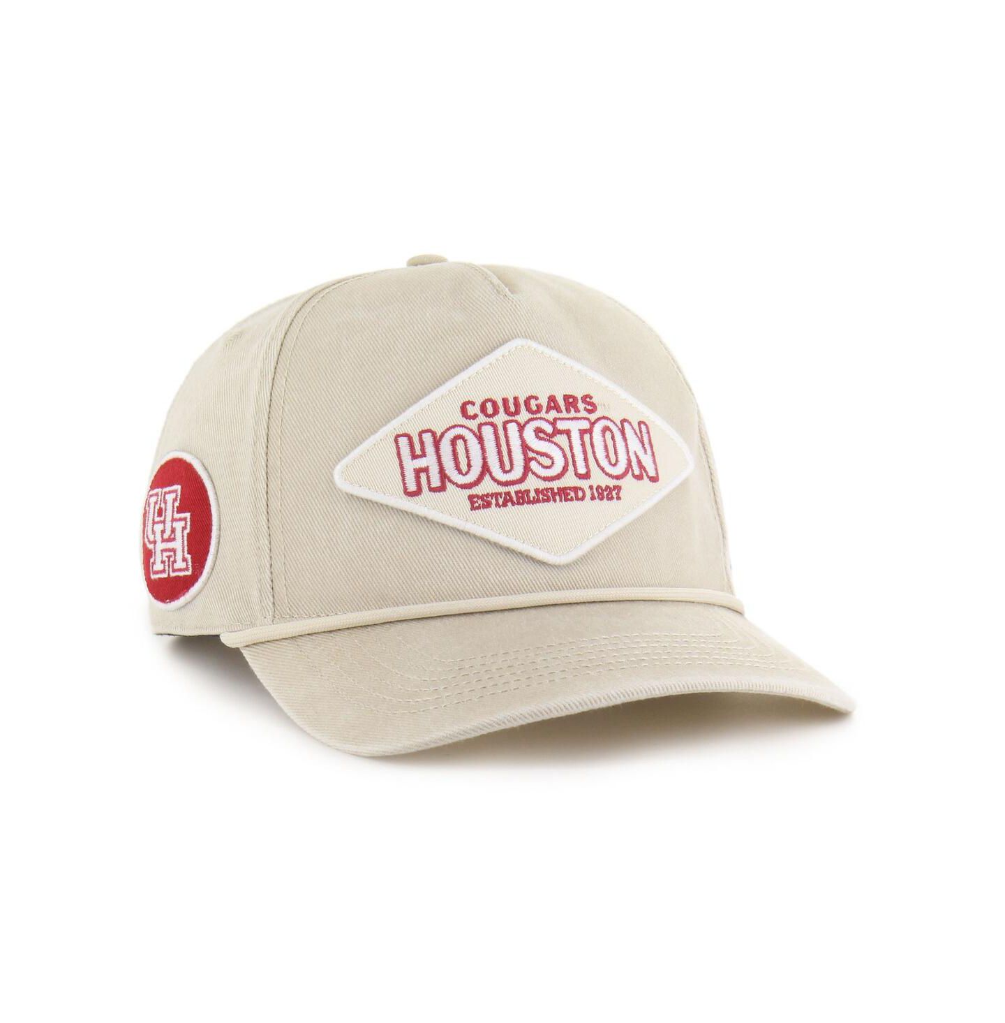 Кепка '47 Brand Cream Houston Cougars Outdoorsmen Cairn Hitch Adjustable Hat — фото 1