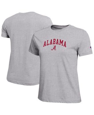Champion - Women's Gray Alabama Crimson Tide Arched Over Logo T-Shirt