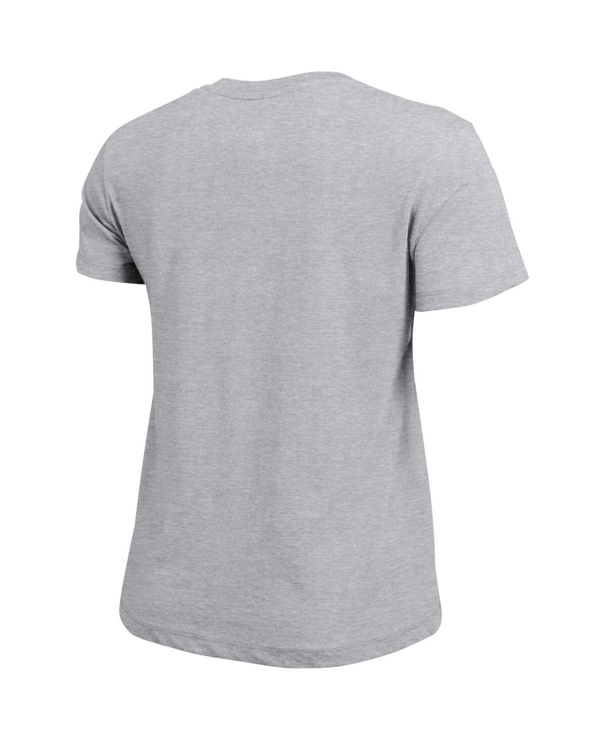 Champion Women's Gray Michigan Wolverines Arched Over Logo T-shirt In Gray