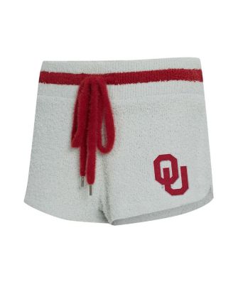 Women's 2-Piece Gray/Crimson Oklahoma Sooners Whitley Long Sleeve Hoodie Top and Shorts Set