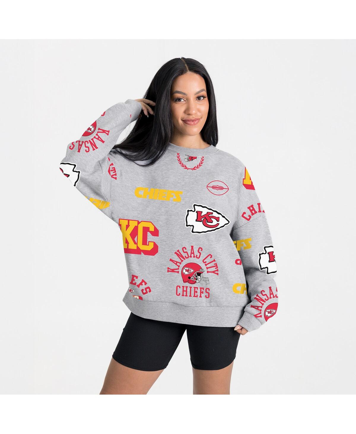 Gameday Couture Women's Heather Gray Kansas City Chiefs Always On Repeat Fleece Sweatshirt In Gray