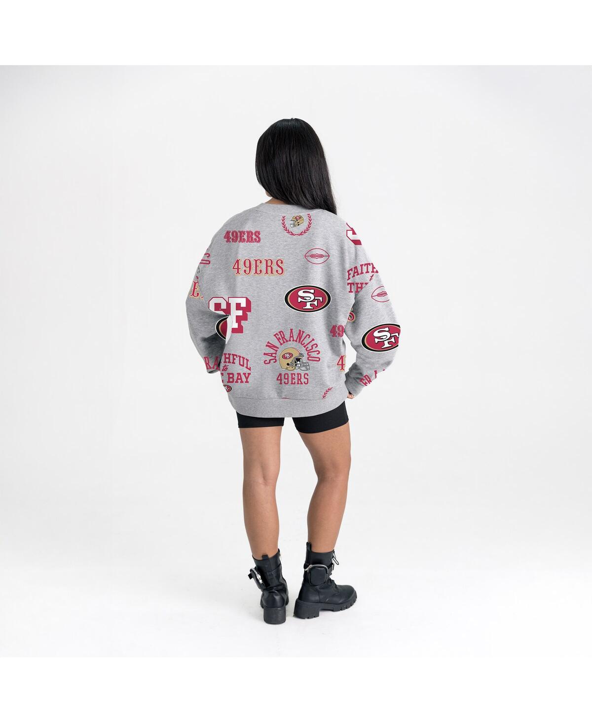 Gameday Couture Women's Heather Gray San Francisco 49ers Always On Repeat Fleece Sweatshirt In Gray