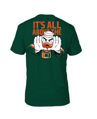Men's Green Miami Hurricanes Rally Mascot T-Shirt