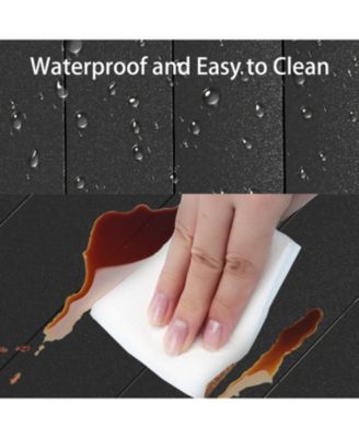 Iron Terrace Dining Chairs - Set of 2, Black Metal Outdoor Chairs