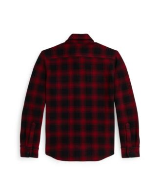 Boys' 8-20 Flannel Long Sleeve Shirt Jacket