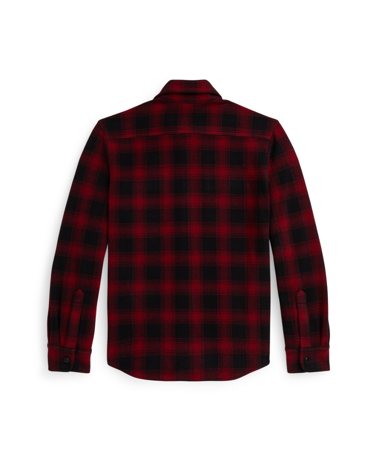 Polo Ralph Lauren Boys 8-20 Flannel Long Sleeve Shirt Jacket In Red