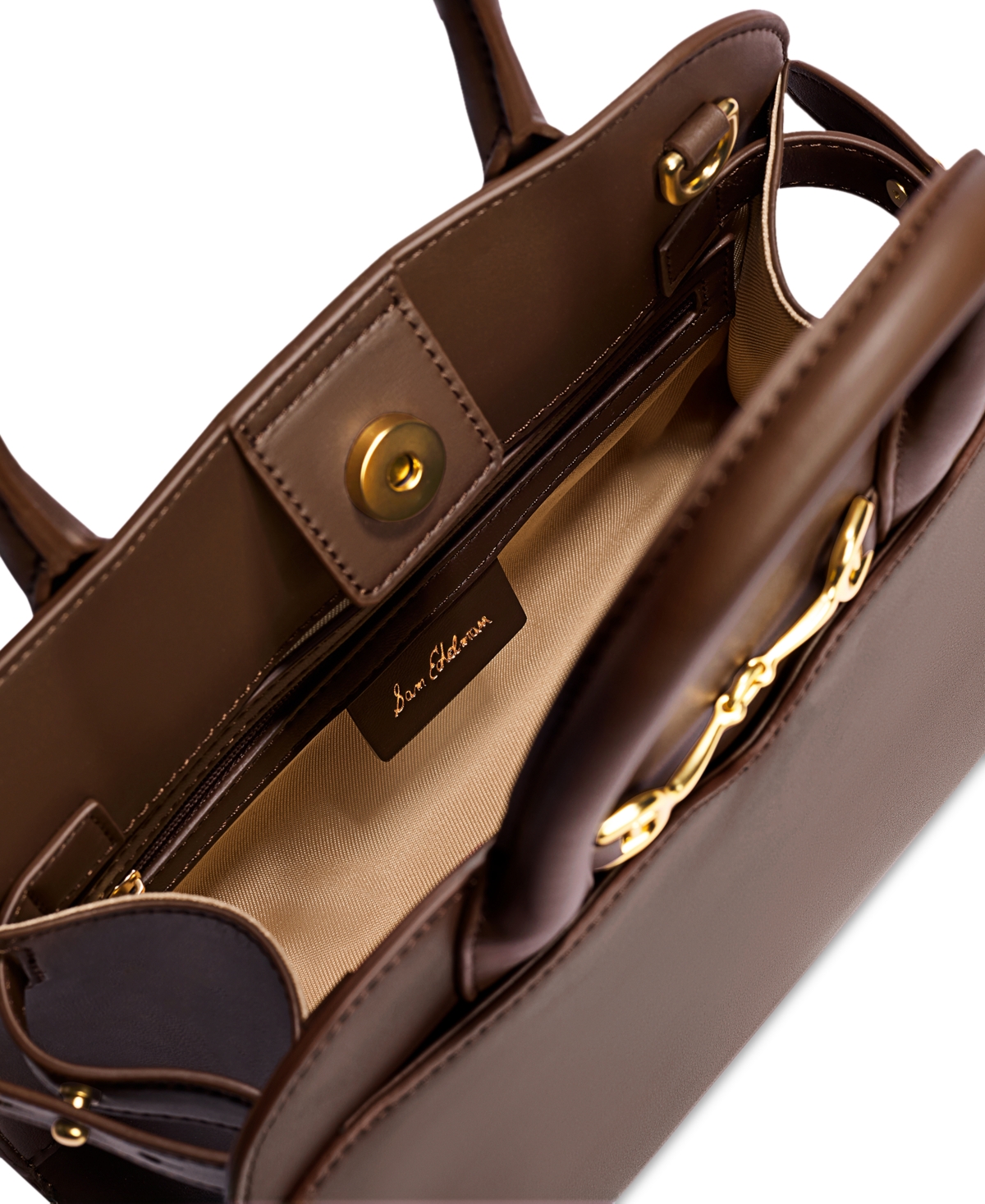 Sam Edelman Loraine Bowler Small Satchel Bag In Brown