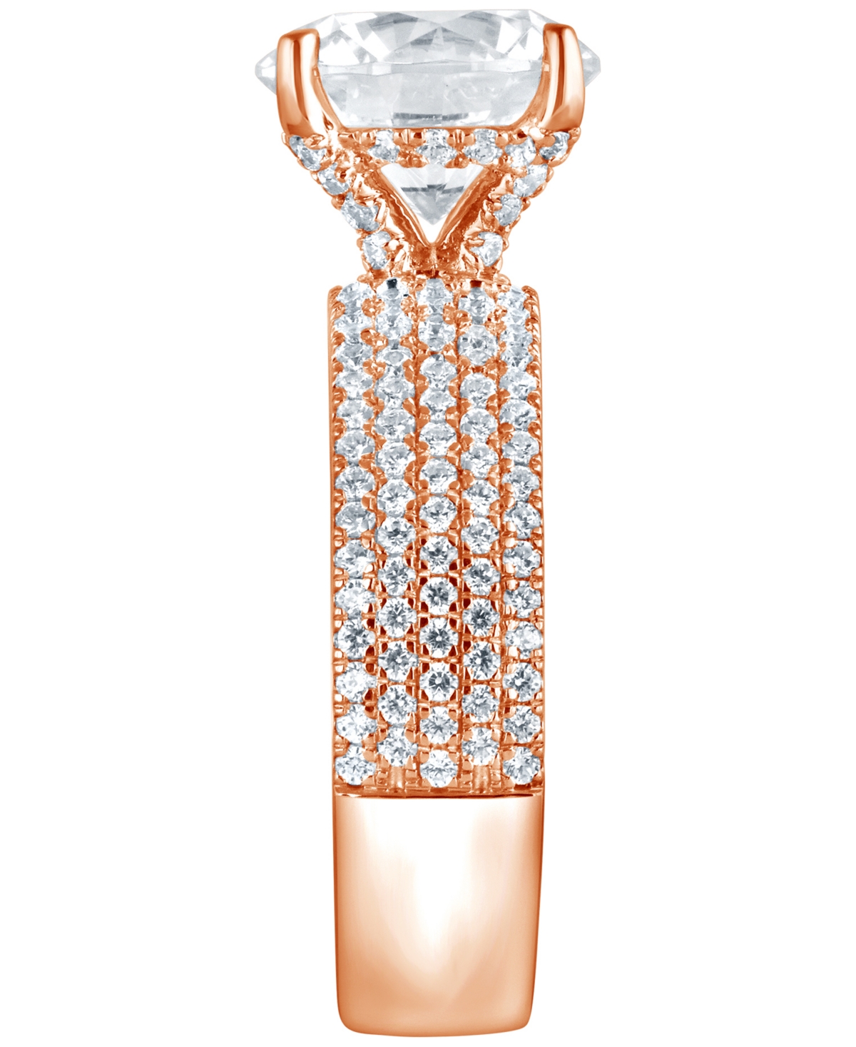 Badgley Mischka Bagley Mischka Certified Lab Grown Diamond Engagement Ring (3-3/4 Ct. T.w.) In 14k Gold In Gold