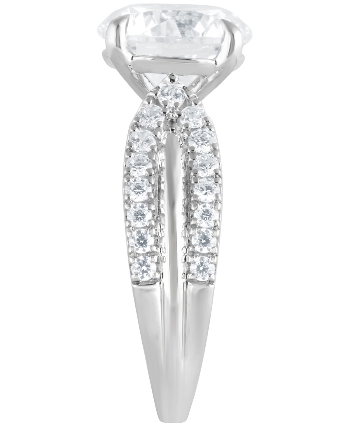 Badgley Mischka Certified Lab Grown Diamond Engagement Ring (4 Ct. T.w.) In 14k Gold In Metallic